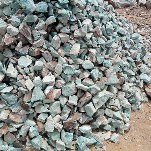 Copper ore stockpile